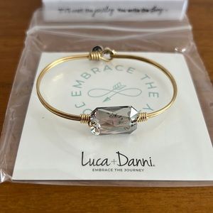 Luca + Danni Dylan Bangle Silver Shade NWT
